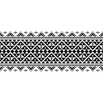 Stripe ethnic pattern Stock Illustration