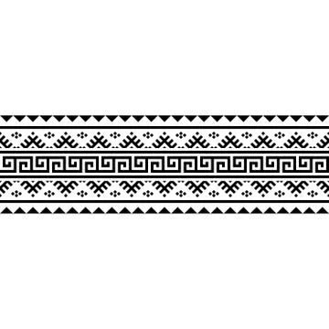 Stripe ethnic pattern Stock Illustration