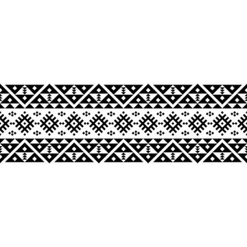 Stripe ethnic pattern Stock Illustration