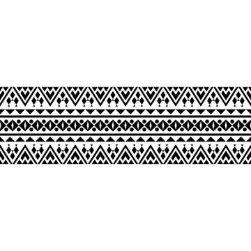 Stripe ethnic pattern Stock Illustration