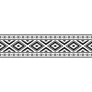 Stripe ethnic pattern Stock Illustration