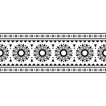 Stripe ethnic pattern Stock Illustration