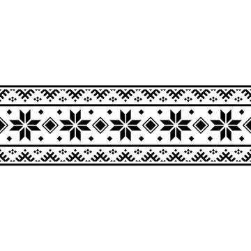 Stripe ethnic pattern Stock Illustration