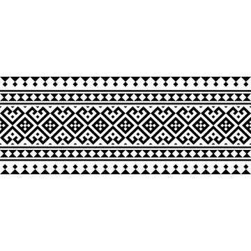 Stripe ethnic pattern Stock Illustration