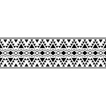 Stripe ethnic pattern Stock Illustration