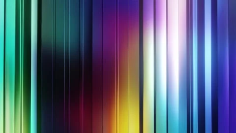 Stripe geometric pattern background rainbow reflection Stock Footage 255150648