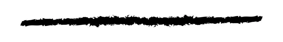 Stripe line brush marks, stain ink, hand drawn paint, artistic brush Stock Illustration