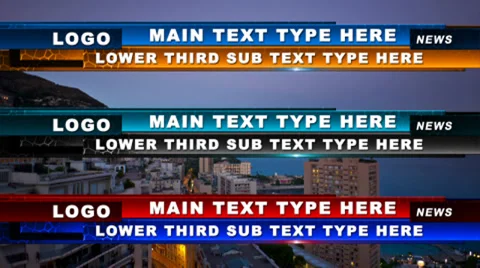 Stripe Lower Third 스톡 After Effects
