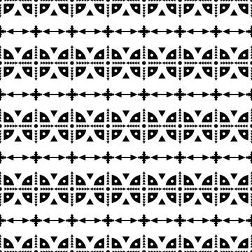 Stripe pattern with Native American. Seamless ethnic abstract in native tribal. Stock Illustration