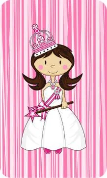Stripe Princess 1 Stock Illustration