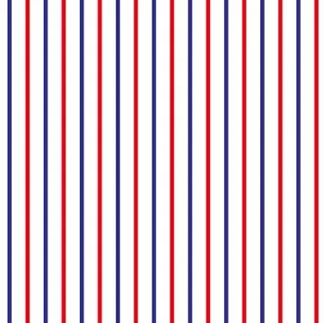 Stripe seamless pattern with red,blue and white vertical parallel stripe.Vect Illustrazione stock