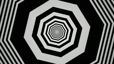 Stripe tunnel Stock Footage 12624337