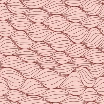 Stripe wave abstract seamless background. Stock Illustration