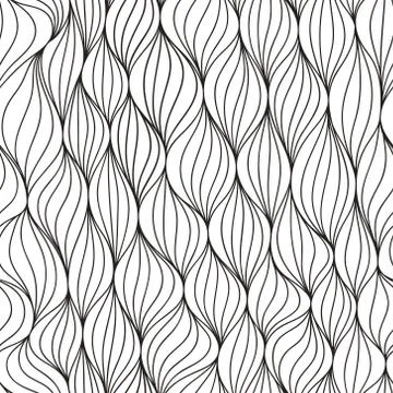Stripe wave abstract seamless background. Stock Illustration