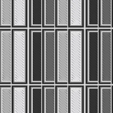 Striped 3d seamless pattern. Vertical stripes background. Vector repeat moder Stock Illustration