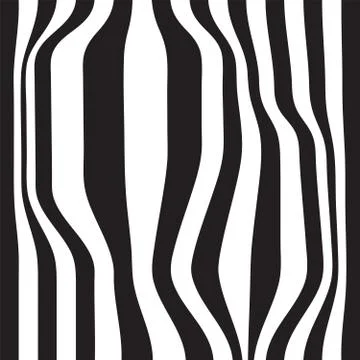 Striped abstract background. black and white zebra print. Vector illustrati.. Stock Illustration