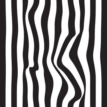 Striped abstract background. black and white zebra print. Vector seamless ill イラスト素材