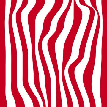 Striped abstract background. red and white zebra print. illustration Illustrazione stock