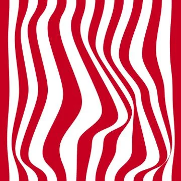 Striped abstract background. red and white zebra print. illustration Illustrazione stock
