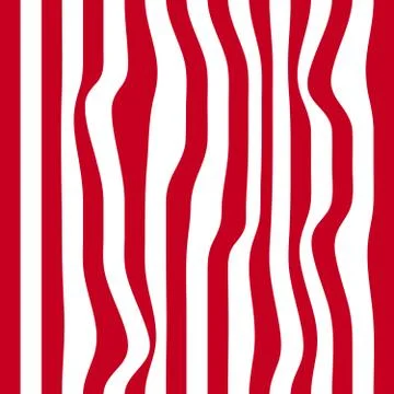 Striped abstract background. red and white zebra print. illustration Stock Illustration