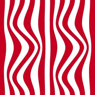 Striped abstract background. red and white zebra print. Vector illustration.. Illustrazione stock