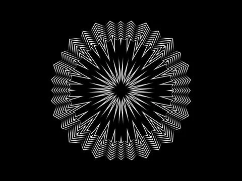Striped abstract figure Illustrazione stock