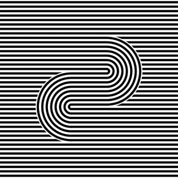 Striped abstract seamless pattern background tile. Black and white retro stripy Stock Illustration