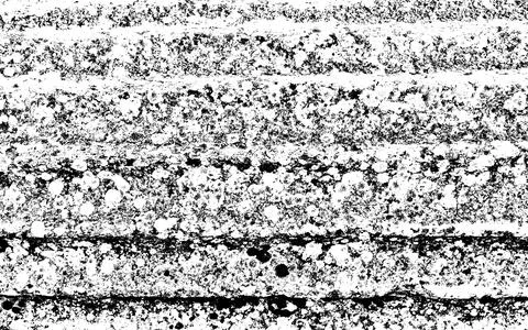 Striped abstract surface texture composed of black and white dirty dots Stock Photos