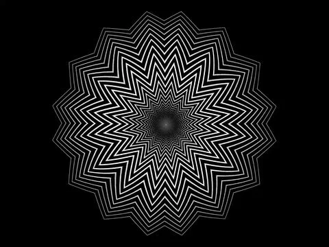 Striped and geometric abstract shape Stock Illustration