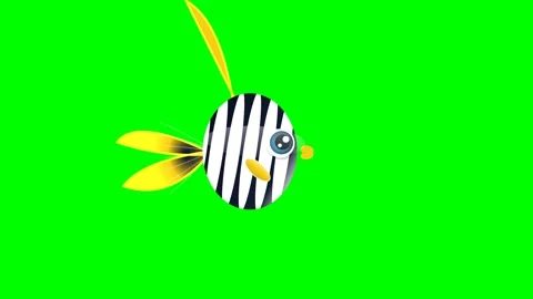 Striped Animated on Green Screen Chroma Key Background Video stock 336959139