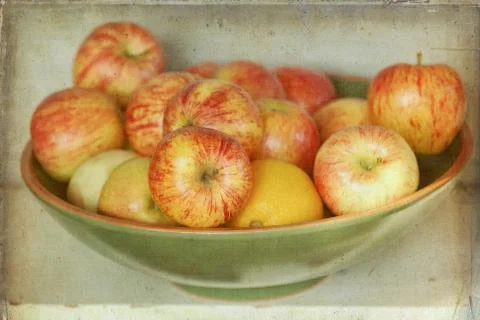 Striped apples Stock Photos