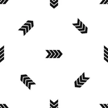 Striped arrow pattern seamless black Stockillustratie