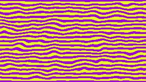 Striped background of small yellow and purple balls. Animated abstract Stock Footage 311476045