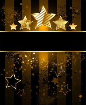 Striped background with stars Stock Illustration