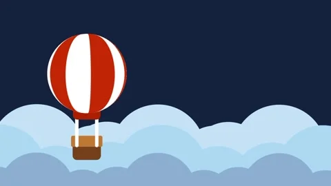 Striped Balloon Stock Footage 335608734