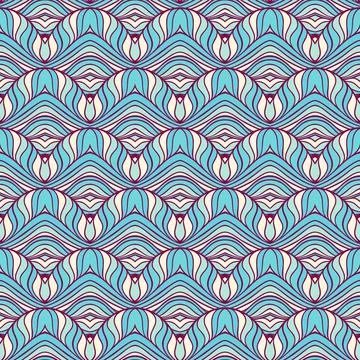 Striped blue pattern Illustrazione stock