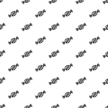 Striped bonbon pattern seamless Ilustração Stock