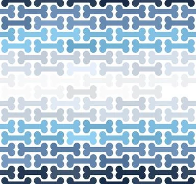Striped bone pattern. Seamless vector background Stock Illustration