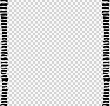 Striped Border Decorative Elements graphic asset isolated on a transparent b Illustrazione stock