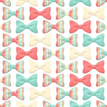 Striped bows Stock Illustration