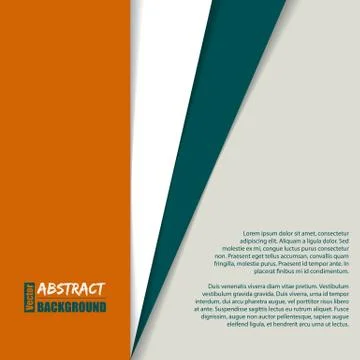 Striped brochure with place for text Stock Illustration