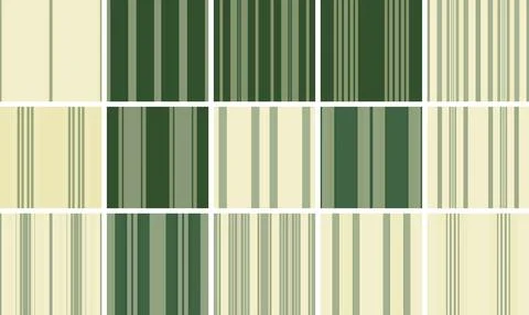 Striped bundle for creative journals. Coordinated lines patterns add style .. Stock Illustration