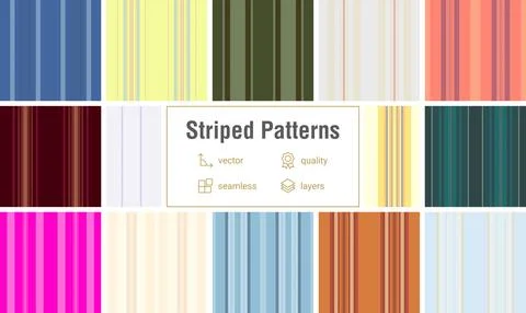 Striped bundle featuring authentic Scottish clan liness. Vector patterns pe.. Stockillustratie