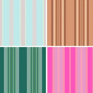 Striped bundle for home decor marketing kits. Multiple lines styles support.. Stockillustratie