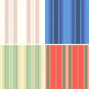 Striped bundle for old-style branding and retro visuals. Coordinated lines .. Stock Illustration