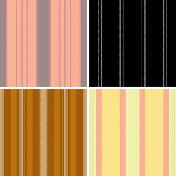 Striped bundle optimized for print catalogs of seasonal collections. Coordi.. Stock-Illustration