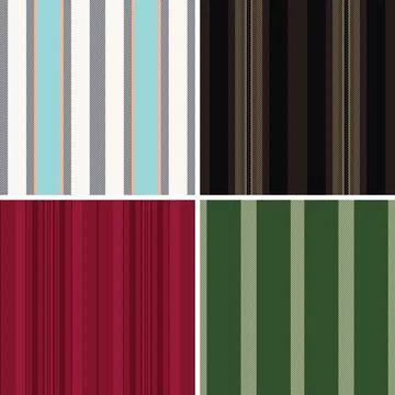 Striped bundle perfect for creating a cozy home atmosphere. Vector patterns.. Stock Illustration