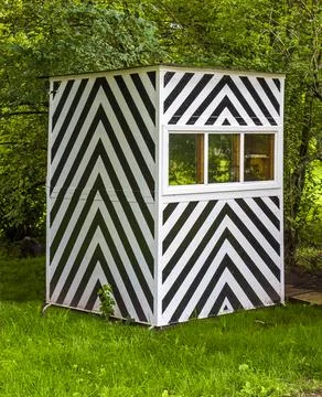 Striped cabin Stock Photos