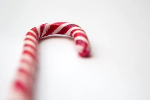 Striped Candy Cane Close-Up Stock Photos