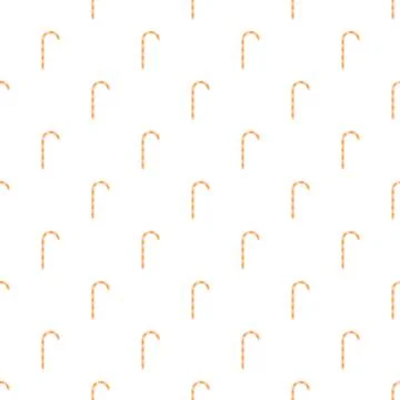 Striped candy canes forming seamless pattern background Illustrazione stock